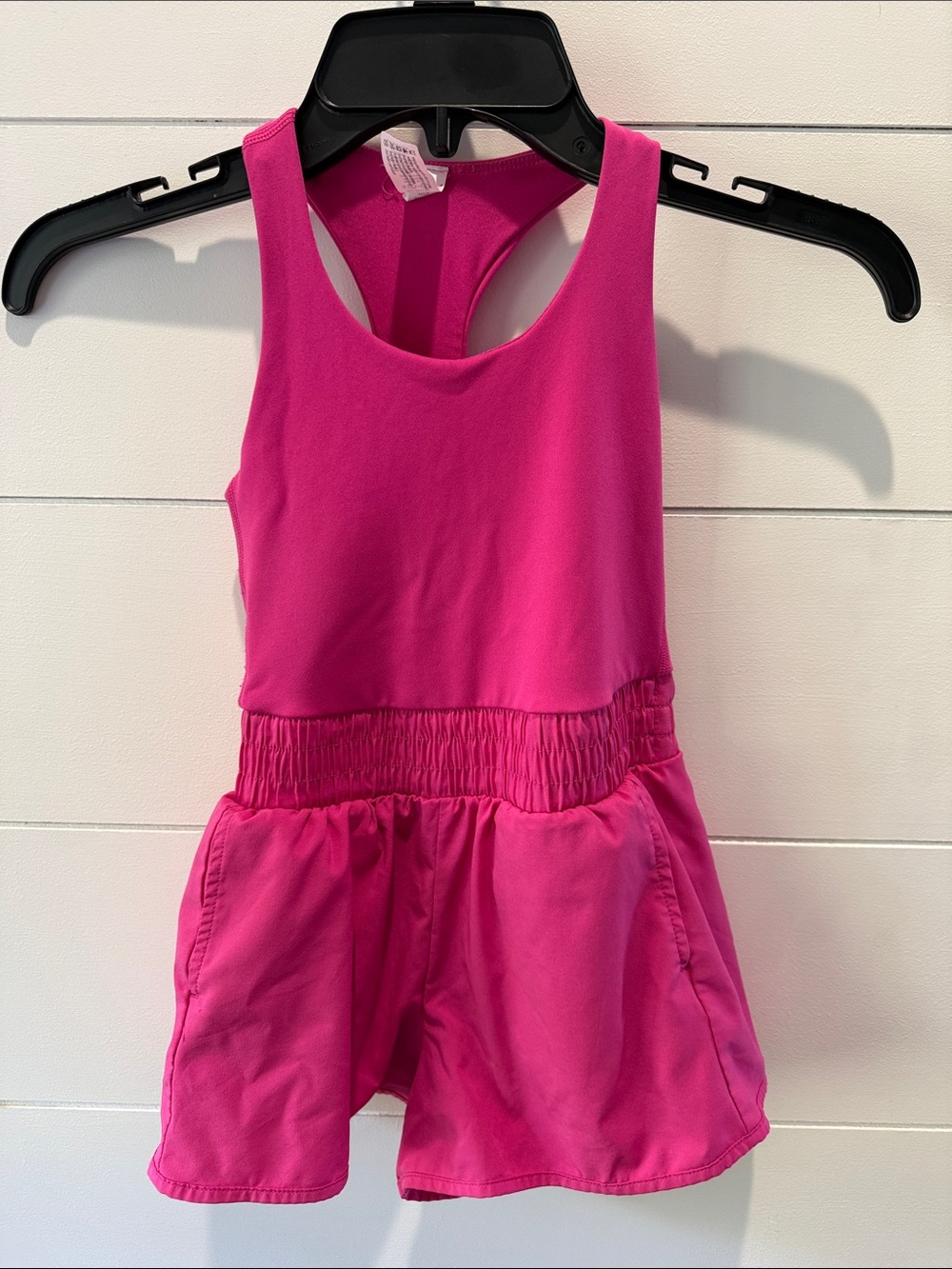 Yogalicious Hot Pink Racerback Romper